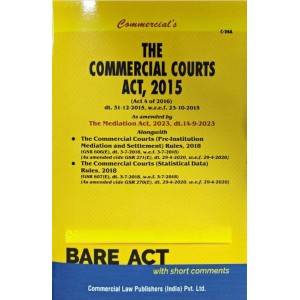 Commercial's The Commercial Courts Act, 2015 Bare Act 2024